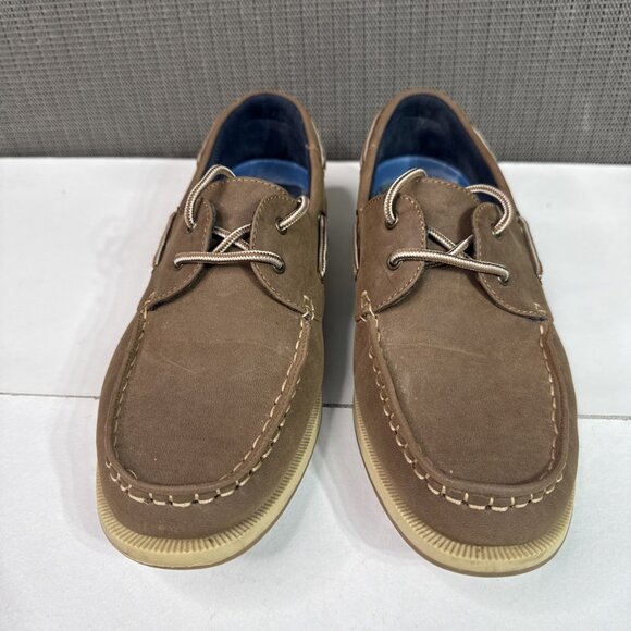 Cary Country Top Sider Loafer Sahara Men's Size 8.5M Brown Leather Lace Up - Picture 2 of 8